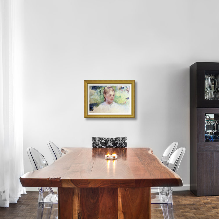 Global Gallery Little Girl Framed On Canvas by Mary Cassatt Print